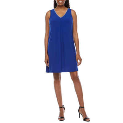 msk sleeveless swing dress