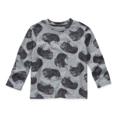 Thereabouts Toddler Boys Crew Neck Long Sleeve T-Shirt