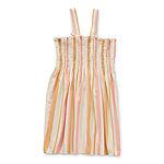 Arizona Striped Little & Big Girls Sleeveless A-Line Dress