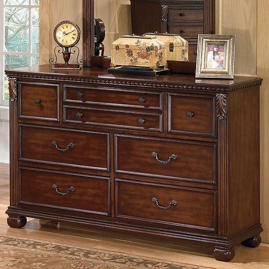 Signature Design By Ashley Leahlyn Dresser Color Warm Brown