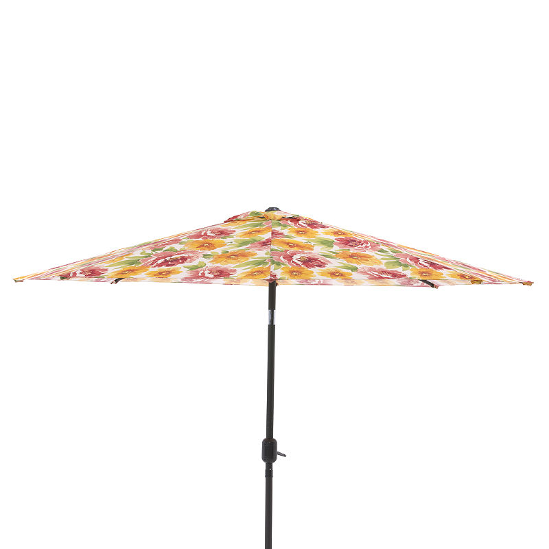 Pillow Perfect 9-Foot Patio Umbrella, Orange