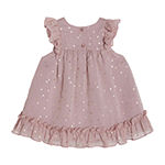 Marmellata Baby Girls Sleeveless Flutter Sleeve A-Line Dress