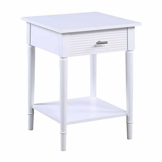 Amy Living Room Collection 1-Drawer Storage End Table