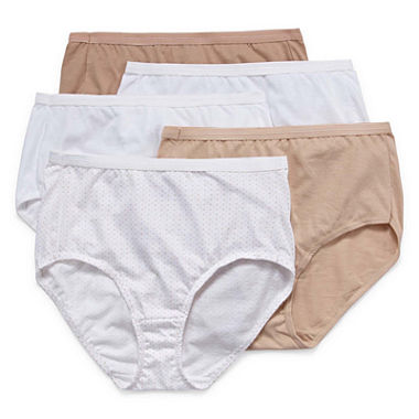Hanes Ultimate™ Cool Comfort™ Cotton Ultra Soft 5 Pair Knit Brief Panty