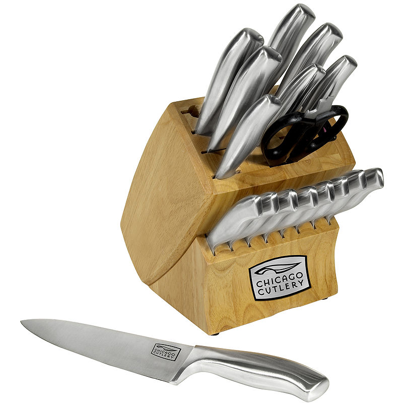 Chicago Cutlery Insignia 18-Pc. Knife Set, Gray
