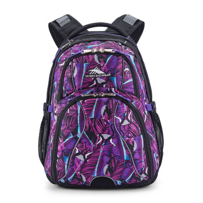 high sierra backpack purple