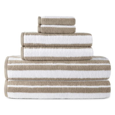 striped bath towel sets