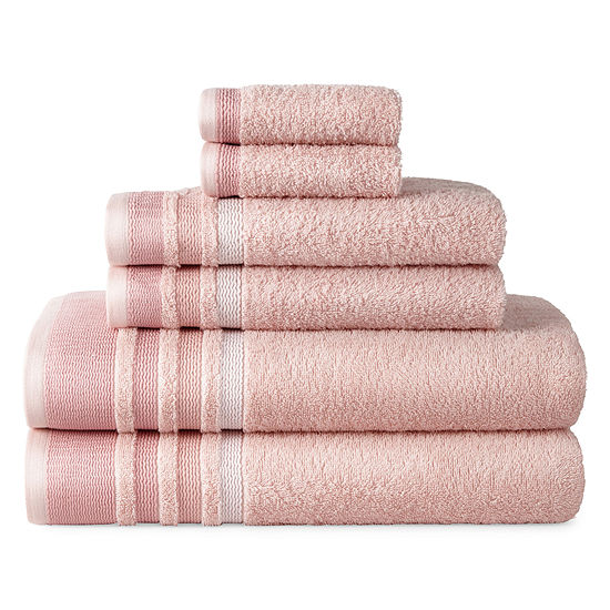 Home Expressions Stripe 6-pc. Stripes Bath Towel Set - JCPenney