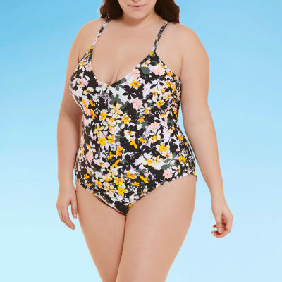 jcpenney womens plus size bathing suits