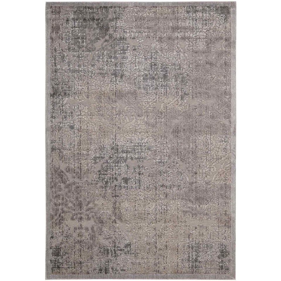 Nourison Ancient Ruins Hand Carved Rectangular Rugs, Grey