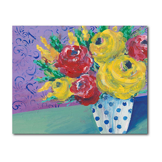 Courtside Market Fearless Floral Canvas Art