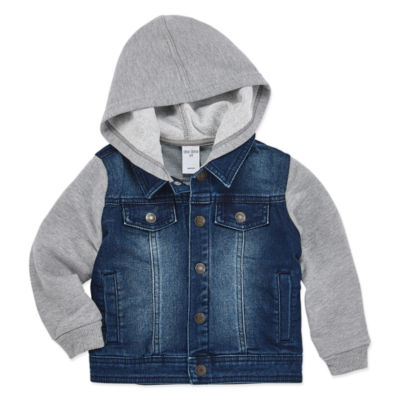 boys denim jacket with hoodie