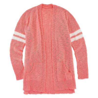 girls open front cardigan
