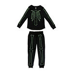 Skeleton Family Womens Long Sleeve 2-pc. Pant Pajama Set
