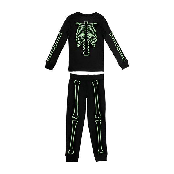 Skeleton Family Little & Big Unisex 2-pc. Halloween Pajama Set