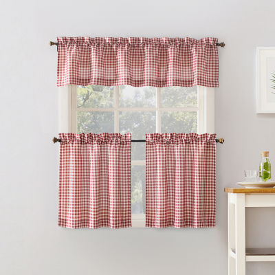 No 918 Perry 3 Pc Rod Pocket Kitchen Curtain Set Jcpenney