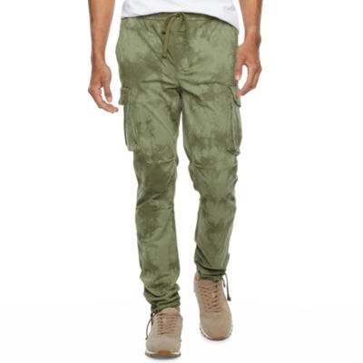 Arizona Mens Slim Fit Cargo Pant, Color Army Green Marble JCPenney