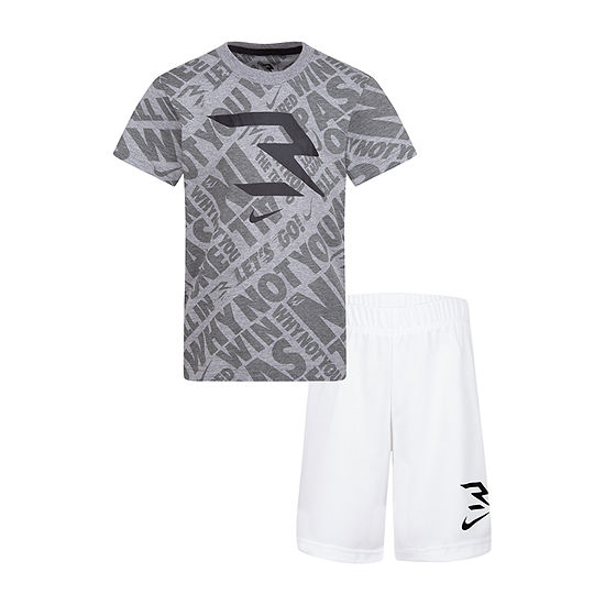 Nike 3brand By Russell Wilson Little Boys 2-pc. Short Set