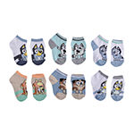 Bluey Toddler Boys 6 Pair Quarter Socks