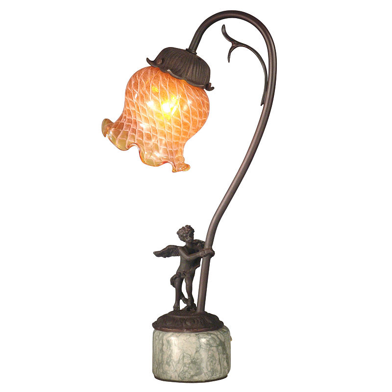 Dale Tiffany Asphodel Tulip Accent Lamp, Brown