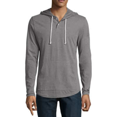 mens long sleeve hooded tee