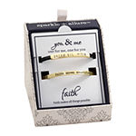Sparkle Allure You & Me 2-pc. 14K Gold Over Brass Bar Bracelet Set