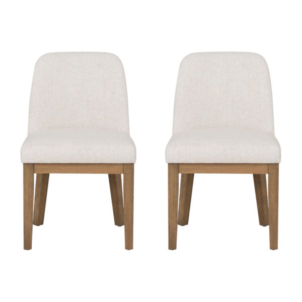 Linon Tucker Upholstered Side Chair Set of 2