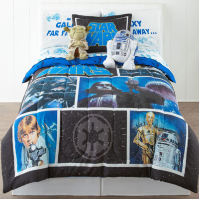 Star Wars Twin Full Reversible Comforter Bonus Sham Collection