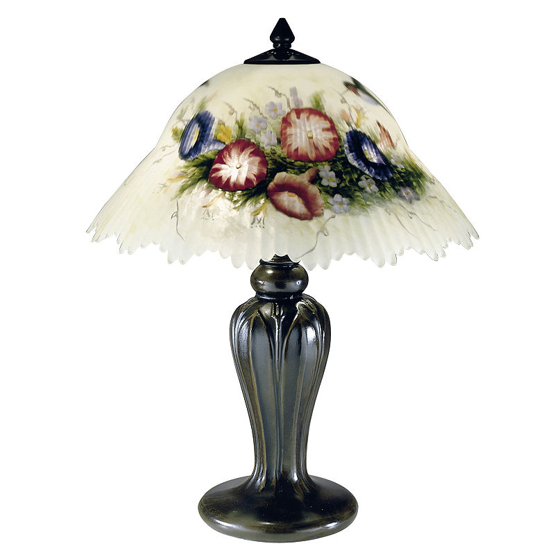 Dale Tiffany Hummingbird/Flower Table Lamp