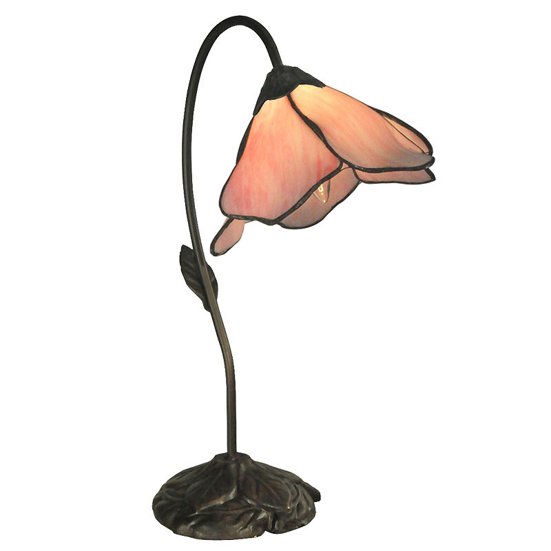 Dale Tiffany Poelking Table Lamp, Pink