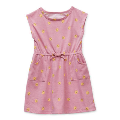 Okie Dokie Toddler Girls Short Sleeve Dolman A-Line Dress