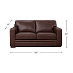 Dillon Leather Sofa, Loveseat, & Chair Set