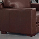 Dillon Leather Upholstery Collection Sofa + Loveseat Set