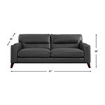 Elm Leather Upholstery Collection Sofa + Loveseat Set