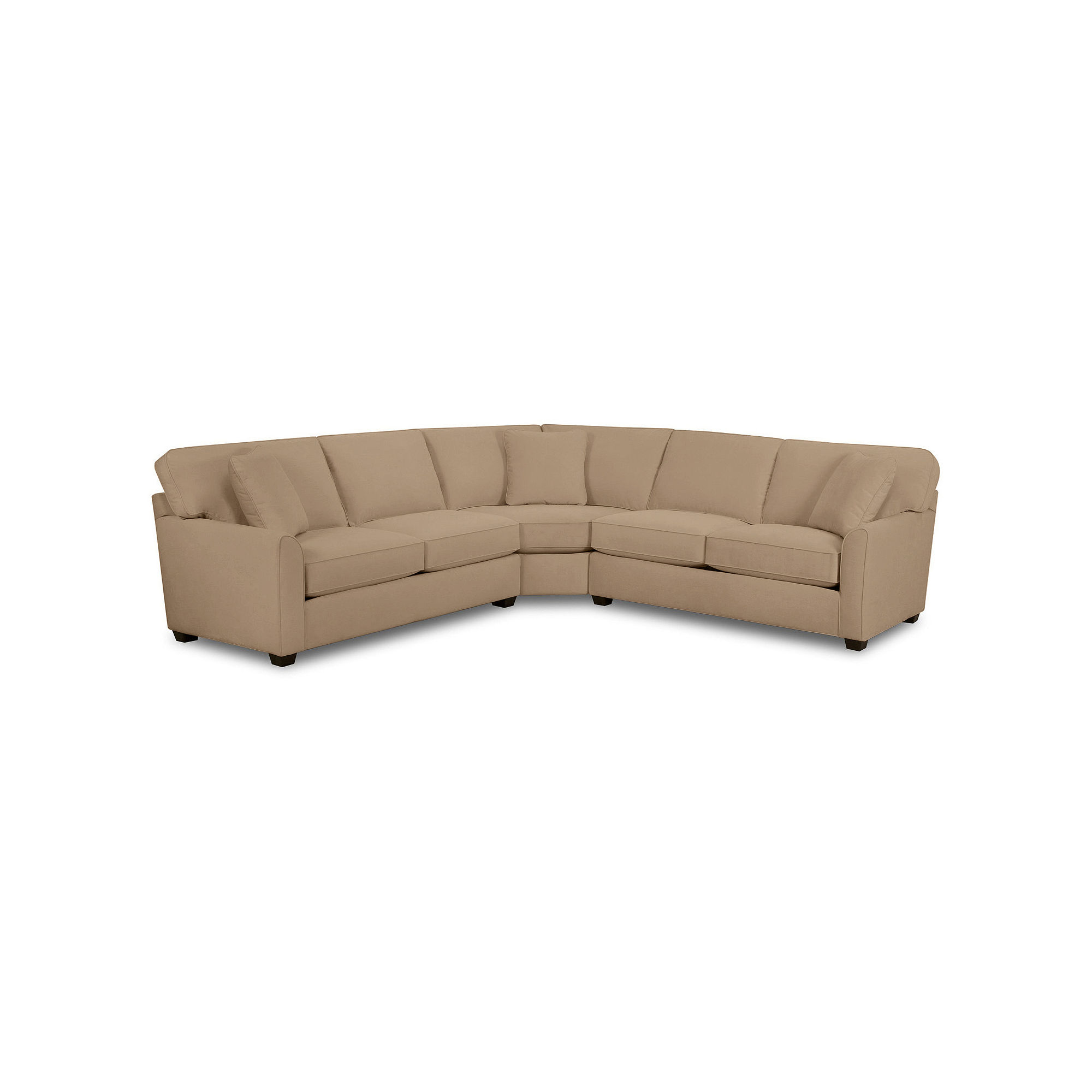 Possibilities Sharkfin Arm 3 pc. Right Arm Sofa Sectional with Sleeper