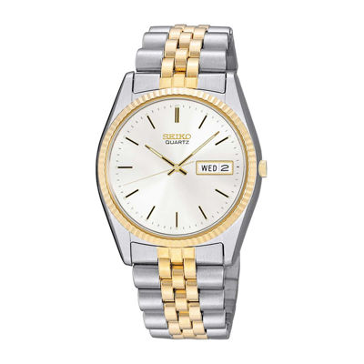 seiko two tone mens watch