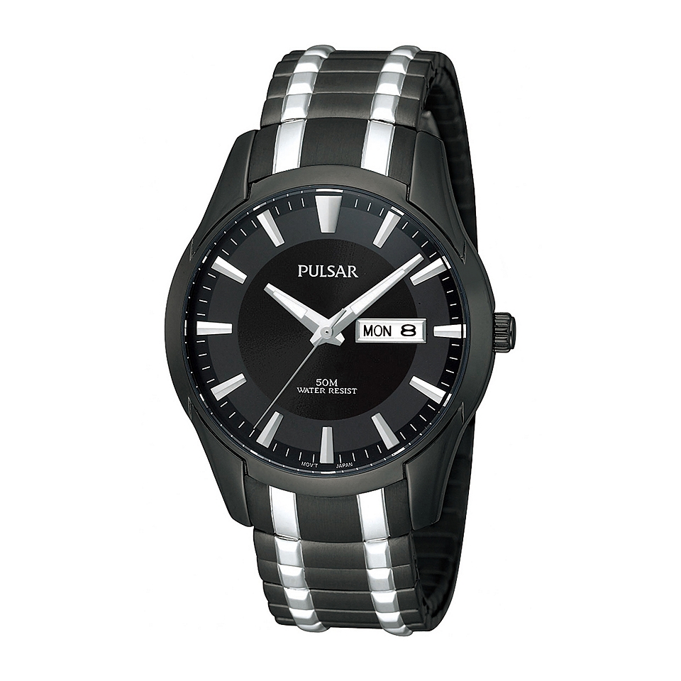 Pulsar Mens Black Expansion Collection Watch