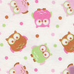Trend Lab Elephants And Owls Flannel 4-pc. Receiving Blanket