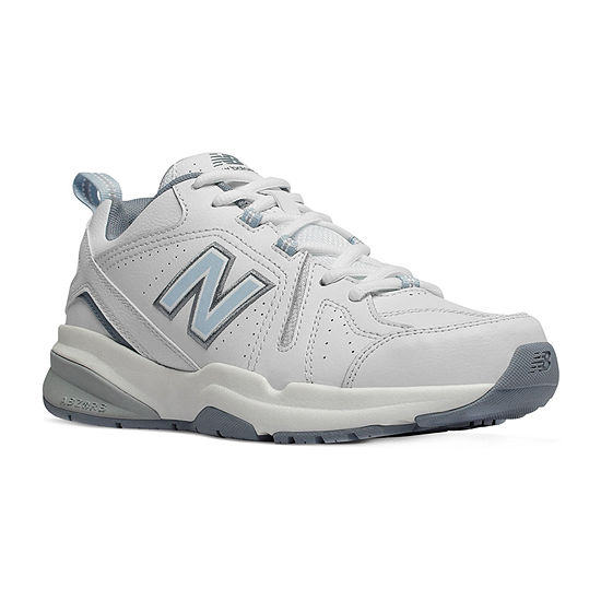 New Balance 608 Womens Lace-up Training Shoes, Color: White Light Blue ...