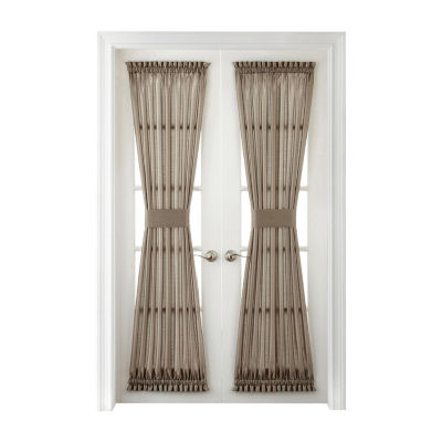 Jcpenney Home Plaza Thermal Interlined Rod Pocket Door Panel