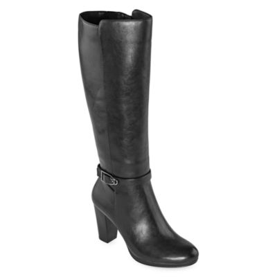 womens black dress boots