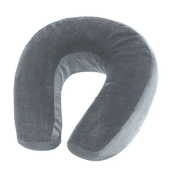 Lewis N Clark Cooling Gel Memory Foam Neck Pillow Color Gray