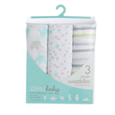 ideal baby 3 muslin swaddles