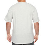 Stylus Big & Tall Mens Stretch Pima Cotton V Neck Short Sleeve T-Shirt