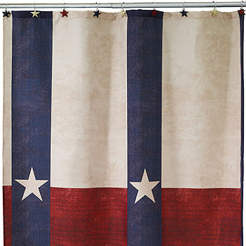Avanti Texas Star Shower Curtain Color, Texas Shower Curtain