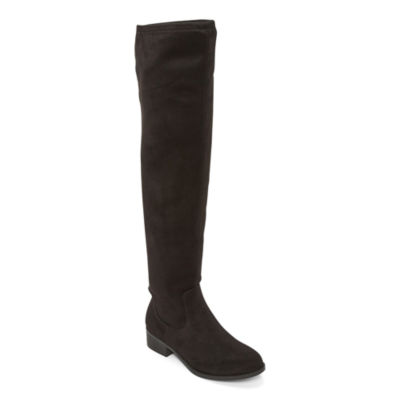 Worthington Womens Primrose Over the Knee Boots Block Heel JCPenney