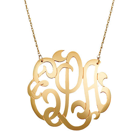 12k Gold-filled Monogram Necklace | Thoughtbug