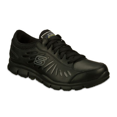 Skechers® Eldred Slip Resistant Womens Work Shoes, Color: Black - JCPenney