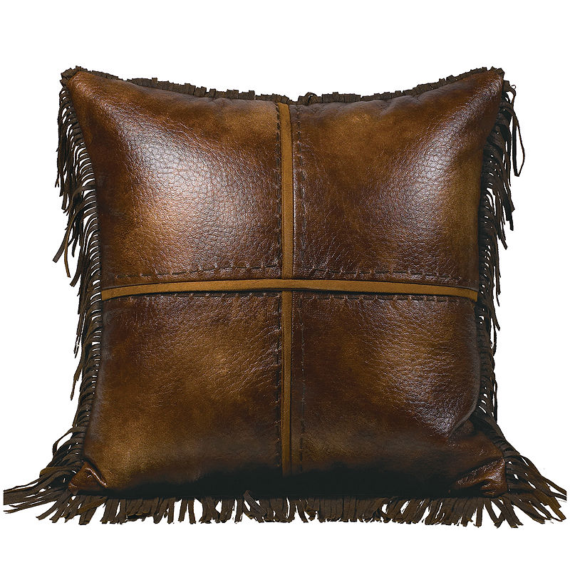 UPC 813654020115 product image for HiEnd Accents Austin Faux-Leather Square Decorative Pillow | upcitemdb.com