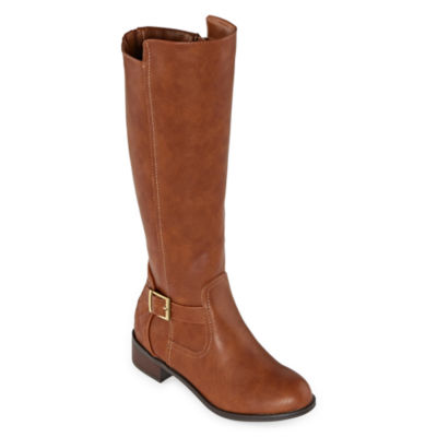 womens wide calf boots with heel